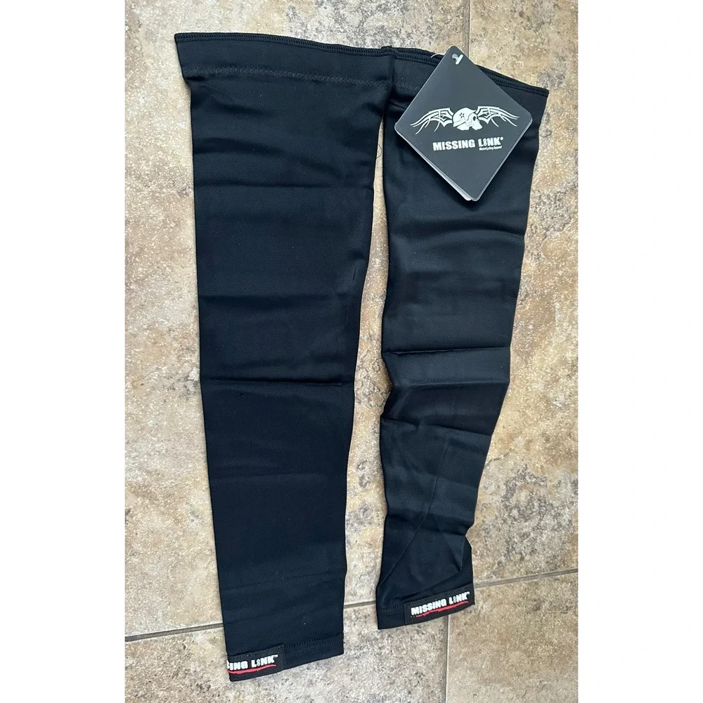 Missing Link SPF 50 Solid Black ArmPro Tattoo Compression Sleeves - APBK